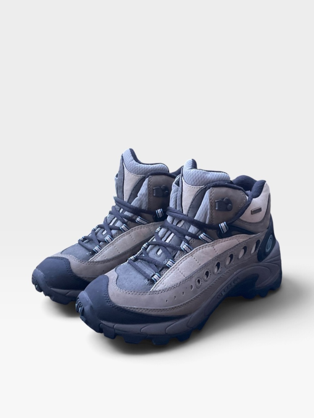 Womes Merrell Pulse II Hiking Boots Size 6.5 Grey Waterproof Mid